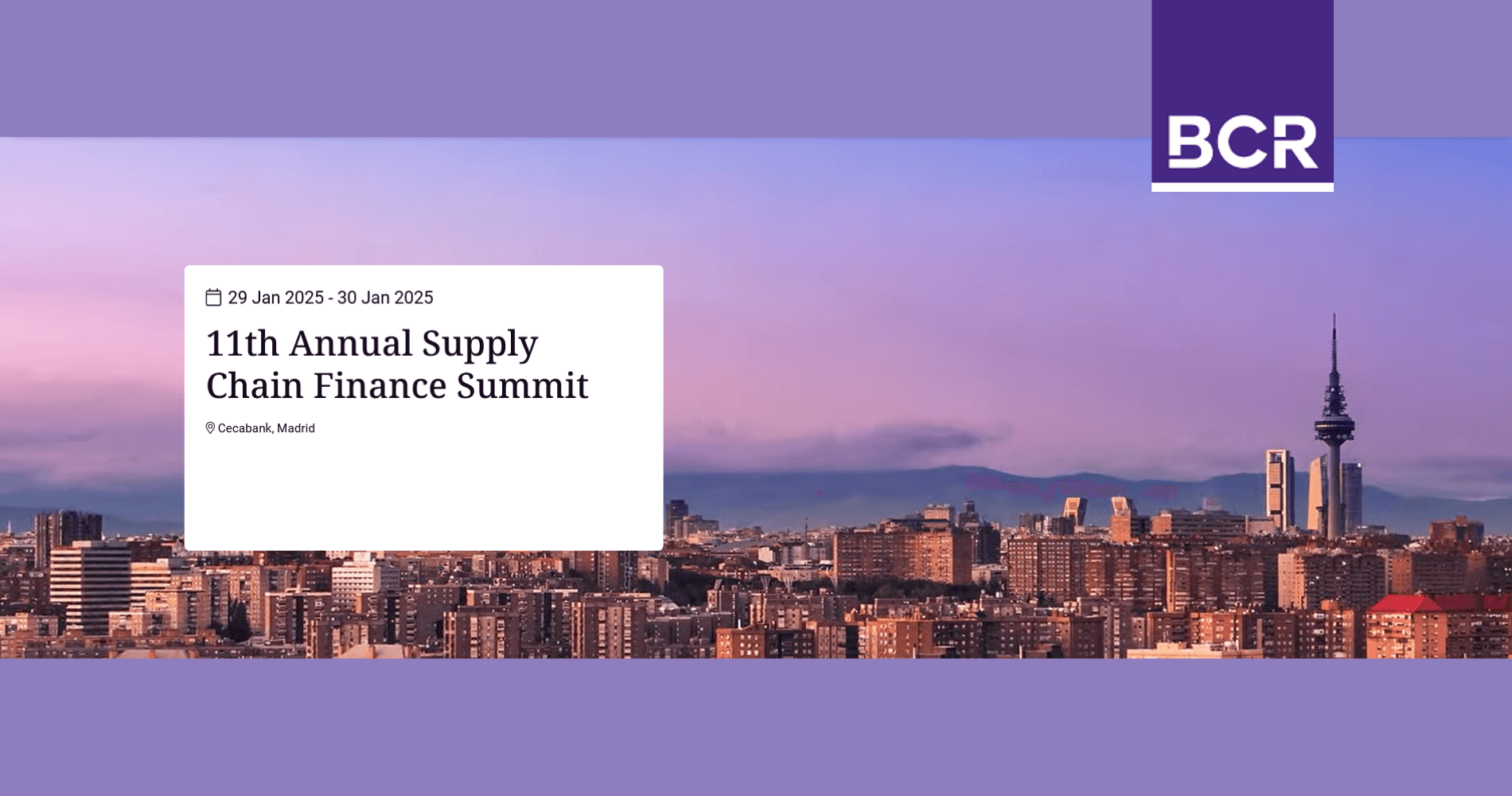 Codix at Supply Chain Finance Summit 2025